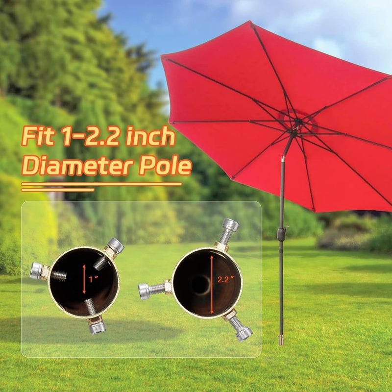 FactionGarden Beach Umbrella Sand Anchor, 2 Pack Heavy Duty Umbrella Stand Outdoor Base 17 Inches Metal No Dig Ground Umbrella Holder, Christmas Tree Stand Base - Image 5